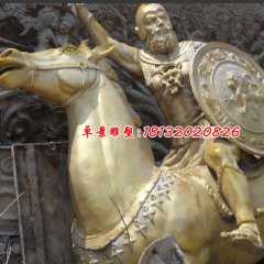 古羅馬戰士銅雕，廣場人物銅雕