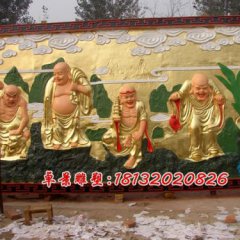 十八羅漢銅浮雕,寺廟銅浮雕