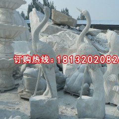 石雕仙鶴,大理石仙鶴雕塑