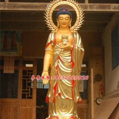 玻璃鋼如來佛雕塑,彩繪玻璃鋼佛像