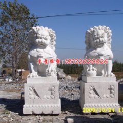 石雕獅子,漢白玉獅子雕塑