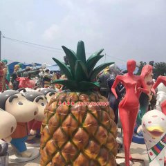 玻璃鋼菠蘿雕塑,玻璃鋼仿真雕塑