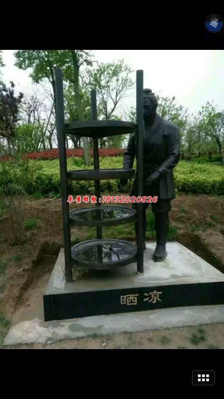 制藥銅雕,公園景觀銅雕 (4)