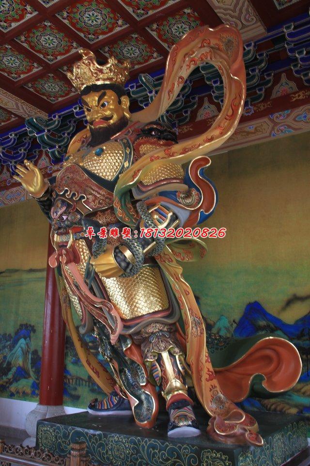 玻璃鋼四大天王雕,玻璃鋼彩繪神仙雕塑 (2)