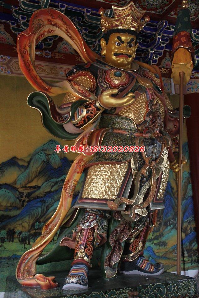 玻璃鋼四大天王雕,玻璃鋼彩繪神仙雕塑 (3)