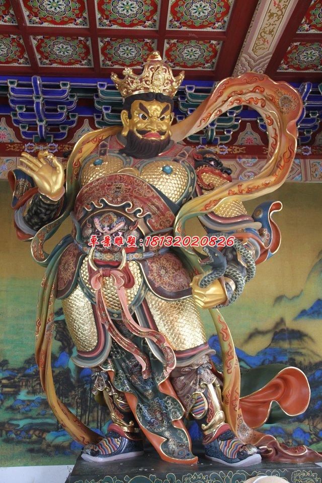 玻璃鋼四大天王雕,玻璃鋼彩繪神仙雕塑 (4)