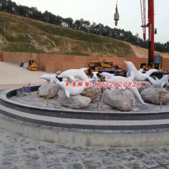 海豚石雕,海豚噴泉石雕