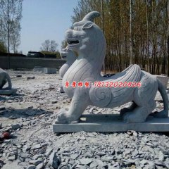 獨角獸石雕，法院門口石雕
