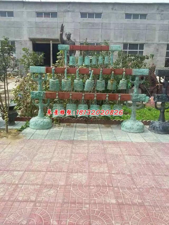 編鐘銅雕,青銅編鐘雕塑