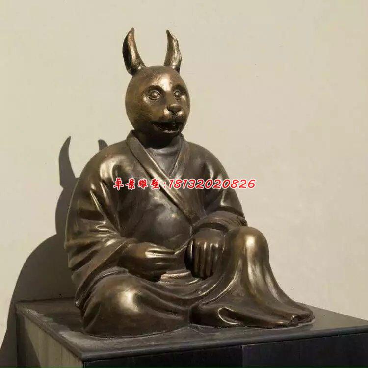 銅雕十二生肖,公園生肖銅雕 (2)