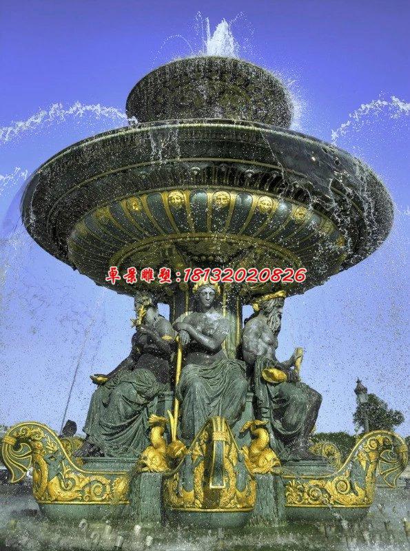 玻璃鋼噴泉雕塑,西方人物噴泉雕塑