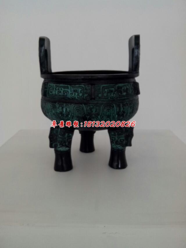 青銅鼎,三足鼎雕塑,銅香爐 (2)