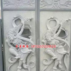 石浮雕,飛天女石浮雕