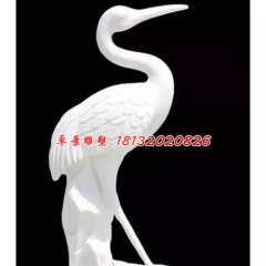 丹頂鶴石雕,漢白玉仙鶴雕塑