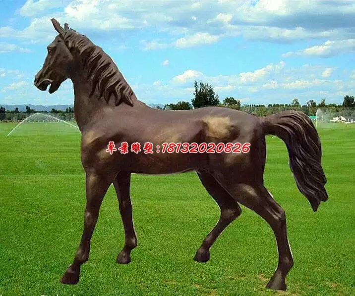 玻璃鋼馬雕塑,仿銅馬雕塑