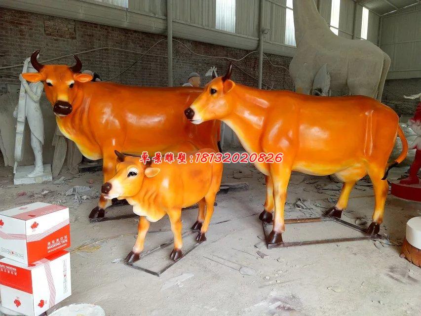 玻璃鋼牛雕塑,玻璃鋼動(dòng)物雕塑 (2)