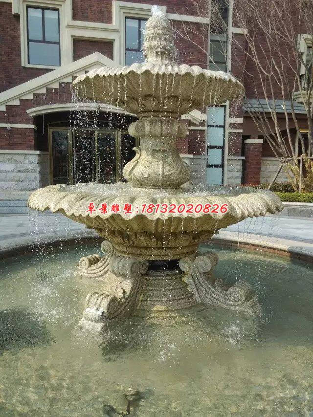 石雕噴水盆,歐式噴泉雕塑