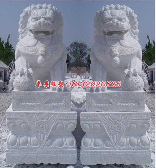 北京獅石雕,漢白玉北京獅雕塑