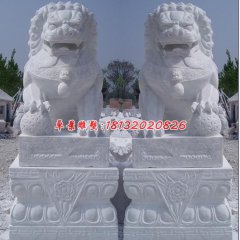 北京獅石雕,漢白玉北京獅雕塑