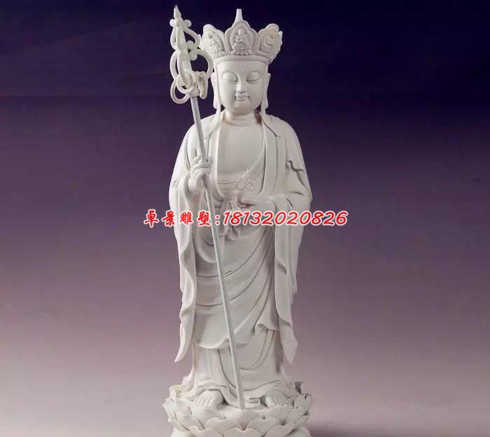 漢白玉佛像雕塑,地藏王菩薩石雕