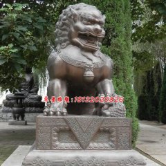 銅雕北京獅,看門獅子雕塑