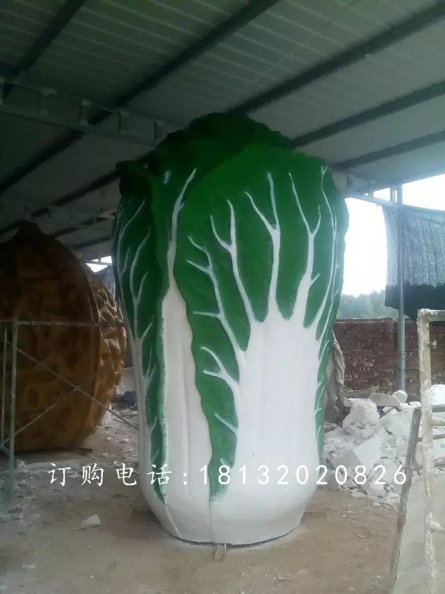 玻璃鋼白菜雕塑,玻璃鋼蔬菜雕塑