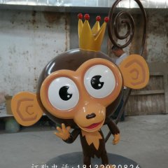 大嘴猴卡通雕塑，卡通大嘴猴雕塑