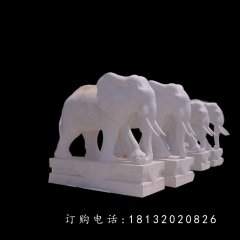石雕大象,石雕動物雕塑