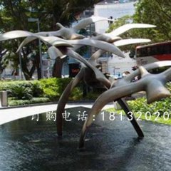 大雁銅雕，廣場大雁銅雕