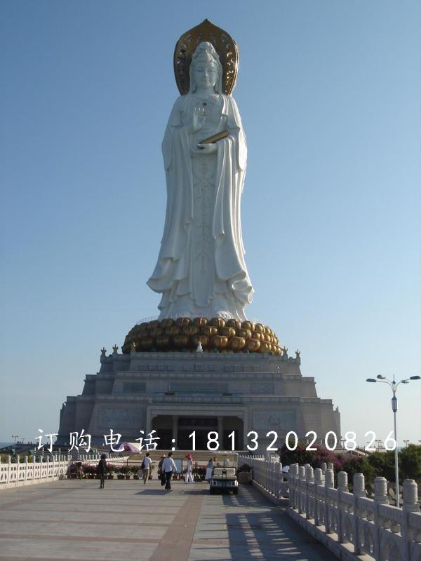 觀音菩薩石雕,三面觀音菩薩石雕,大型觀音菩薩石雕