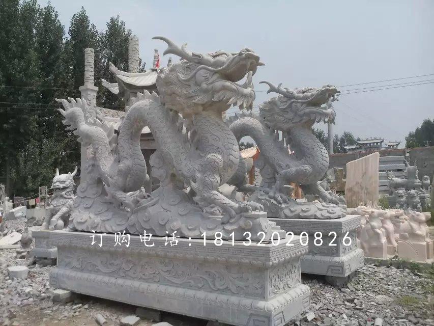 龍石雕，青龍石雕，青石龍雕塑
