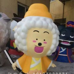 玻璃鋼懶羊羊，玻璃鋼卡通動漫雕塑