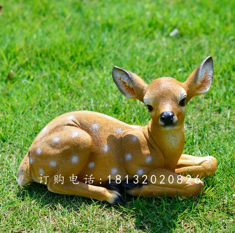 玻璃鋼小鹿,玻璃鋼仿真動(dòng)物雕塑