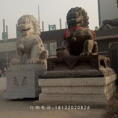 北京獅石雕，大理石獅子雕塑