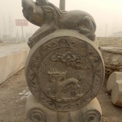 抱鼓石，青石門墩，仿古門墩