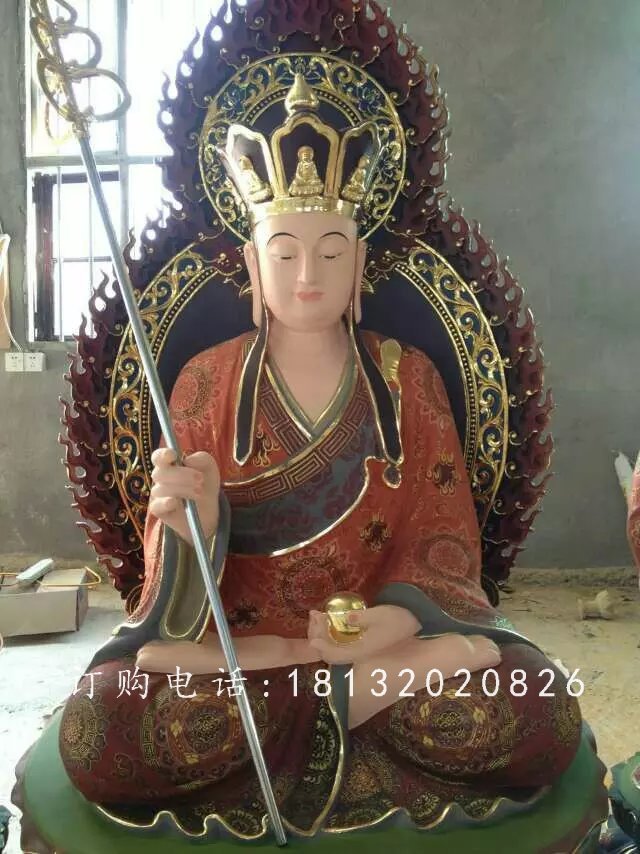 玻璃鋼地藏王菩薩,佛像雕塑 (2)