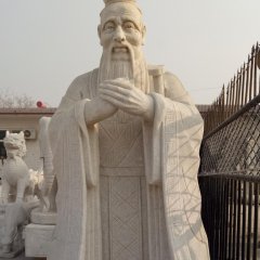 孔子石雕，大理石孔子，校園孔子石雕
