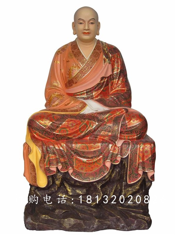 坐式佛像雕塑,玻璃鋼十八羅漢 (1)