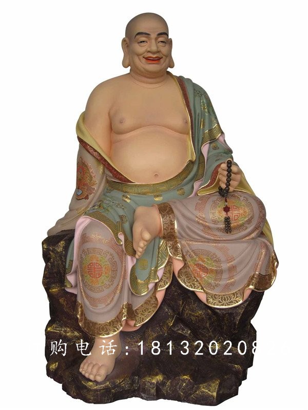 坐式佛像雕塑,玻璃鋼十八羅漢 (2)