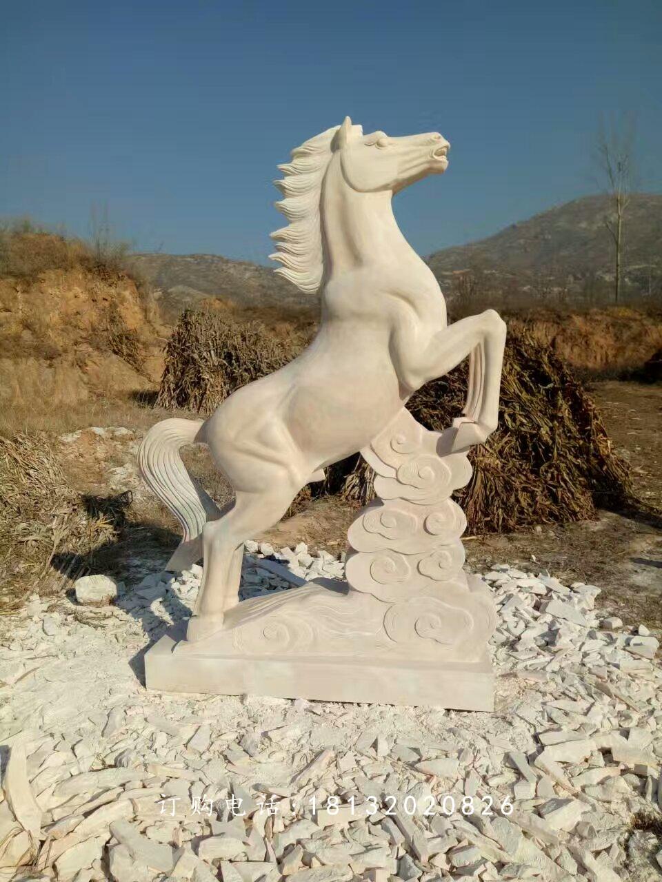 馬踏祥云石雕,廣場石雕馬 (1)