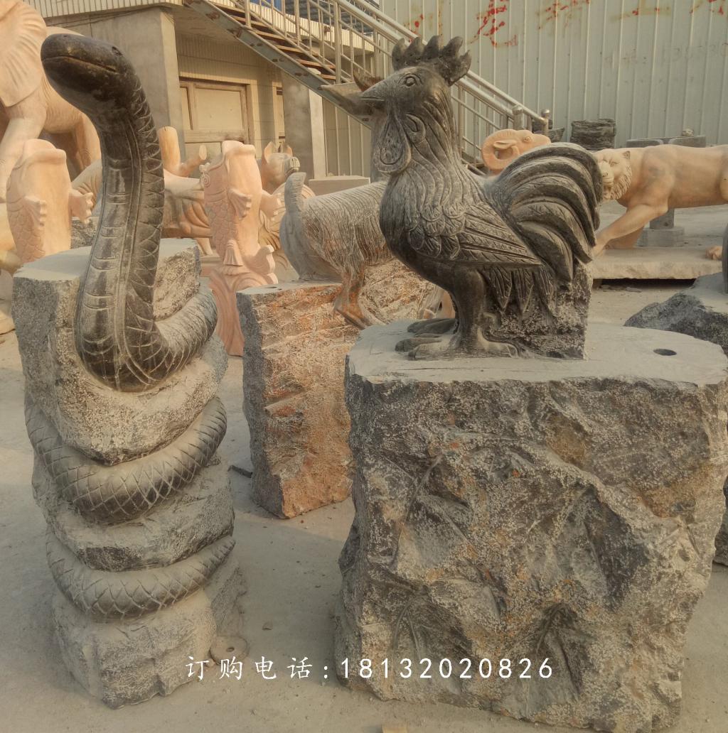十二生肖石雕,公園仿古十二生肖石雕 (3)