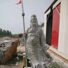 關公石雕，招財進寶石雕，古代名人石雕