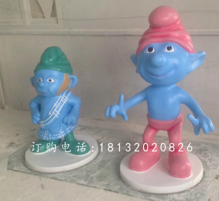 藍精靈雕塑,卡通玻璃鋼雕塑 (1)