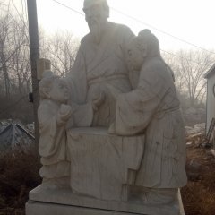 孔融讓梨石雕，廣場人物石雕