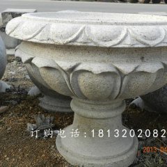 大理石花盆雕塑,公園景觀花盆