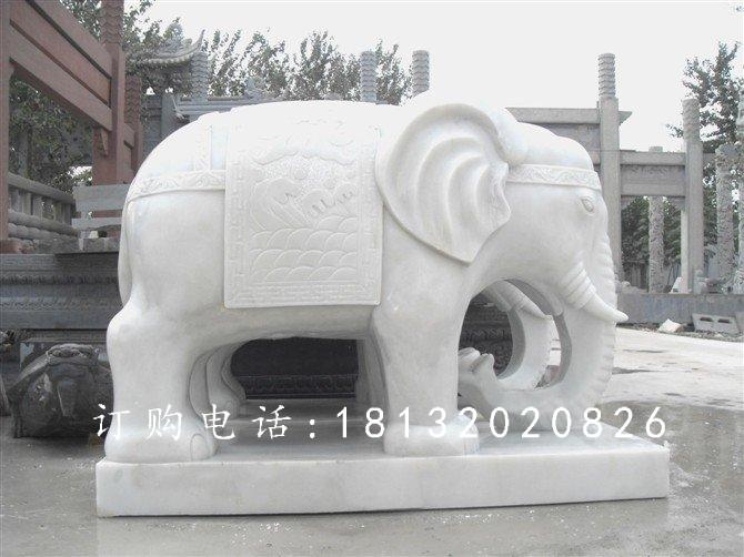 大象石雕,漢白玉大象雕塑 (2)1