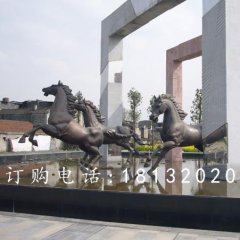 奔跑的馬銅雕，廣場銅雕馬
