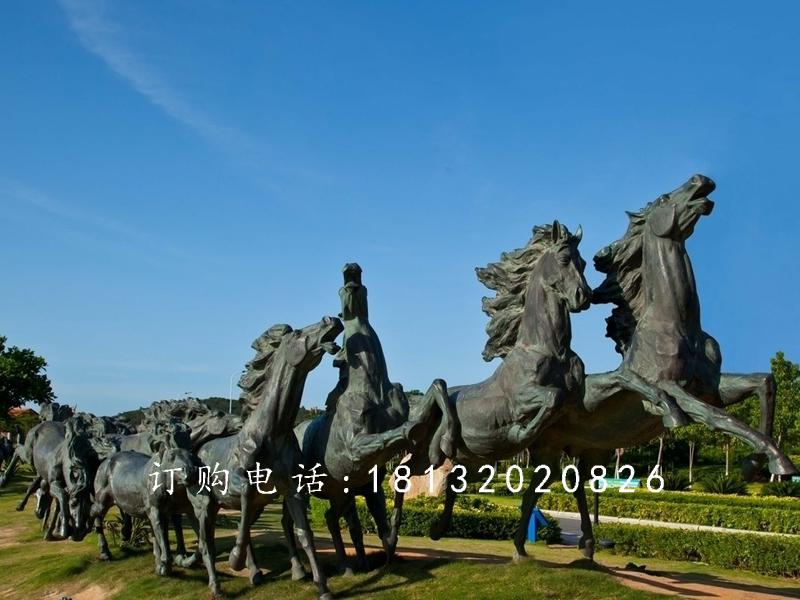 駿馬銅雕,廣場銅雕馬