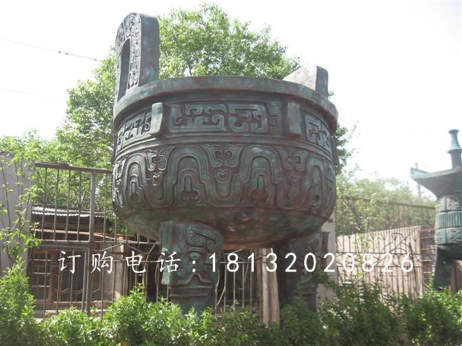 三足鼎雕塑,青銅鼎雕塑 (2)