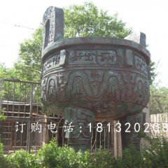 三足鼎雕塑,青銅鼎雕塑